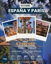 España y París - Viaja desde $2,090 USD x persona