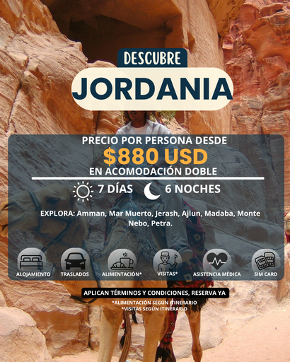 Jordania - Viaja desde $880 USD x persona