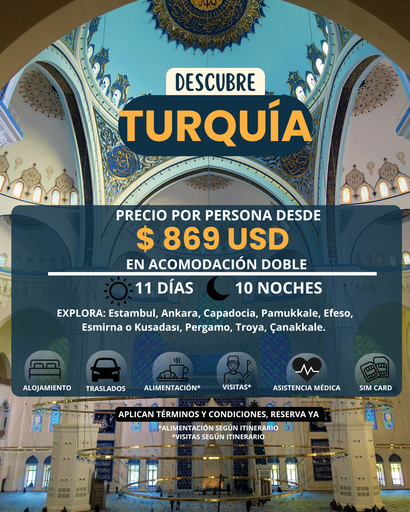 Turquía - Viaja desde $869USD x persona