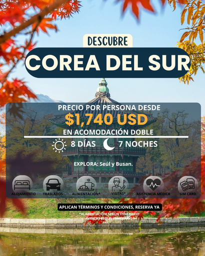 Corea del Sur - Viaja desde $1740USD x persona