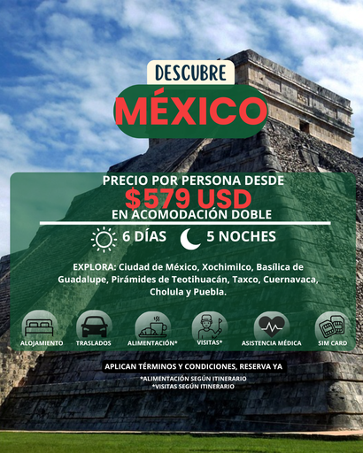 México - Viaja desde $579 USD x persona