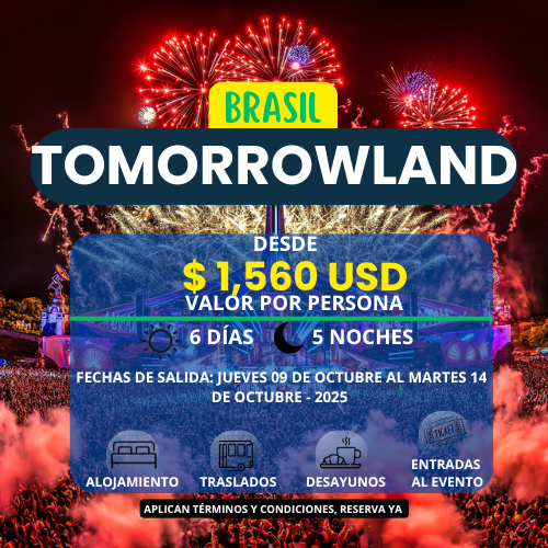 Tomorrowland - Brasil - Viaja desde $1,560 USD x persona