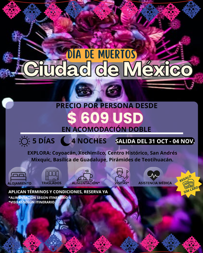 Día de Muertos - México -  Viaja desde $609 USD X persona